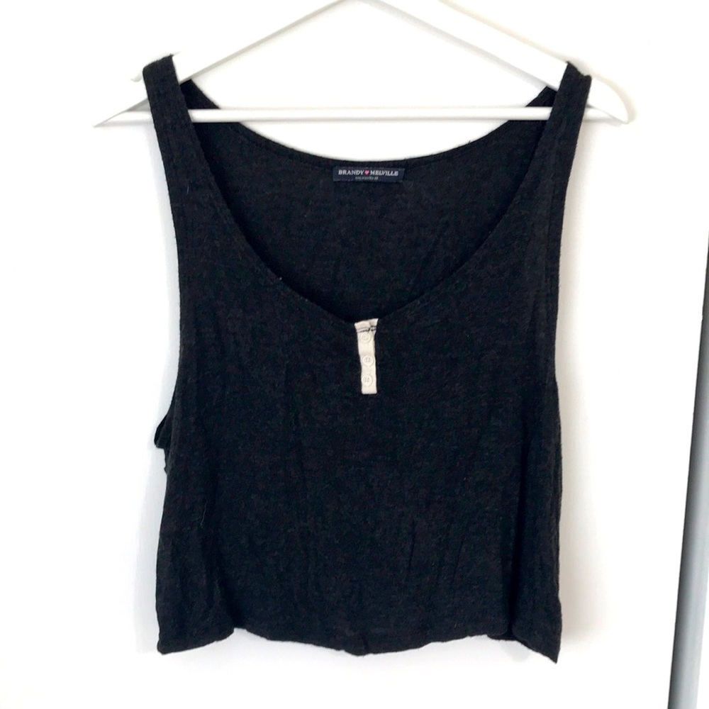 Brandy Melville cropped, flowy tank top